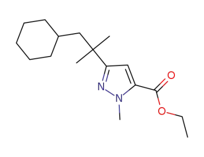 ethyl 3-(1-cyclohexyl-2-methylpropan-2-yl)-1-methyl-1H-pyrazole-5-carboxylate