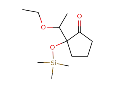 2-(1-Ethoxy-ethyl)-2-trimethylsilanyloxy-cyclopentanone